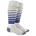 adidas Unisex Team Speed Soccer OTC Sock (1-Pair), White/Cobalt, 13C-4Y