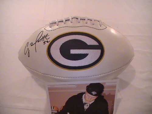 CLAY MATTHEWS SIGNED AUTOGRAPHED GREEB BAY PACKERS LOGO FOOTBALL COA + HOLOGRAM