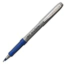 BIC Grip Stick Roller Ball Pen, Fine Point (0.7 mm), Blue, 12 Roller Pens