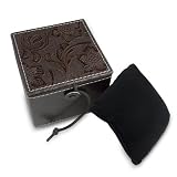 Brown Tooled Vinyl Gift Box