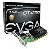 EVGA 01G-P3-1335-KR Nvidia GeForce GT 430 1GB 64-bit DDR3 Fan DVI VGA HDMI PCI-e Graphics Card