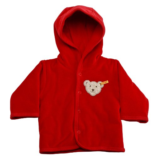 Steiff Unisex - Baby Jacke, gestreift Classics Nicky Jacke 0002867, Gr. 62, Rot (tango red Preisvergleich