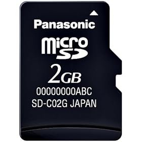 Panasonic microSD�J�[�h 2GB RP-SM02GBJ1K