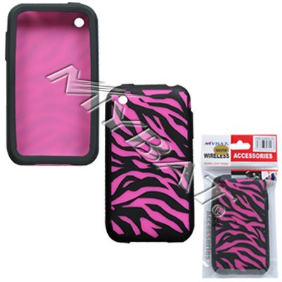 Phone Wallpaper on Iphone 3g Laser Zebra Skinhot Pink  Black Skin Case Valor New Share