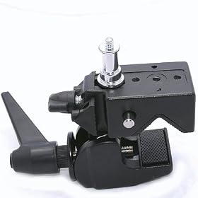 ePhoto Universal 5/8 stud with 1/4 3/8 thread Light stand Support Studio Super Clamp System by ePhoto INC SC Clamp