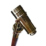 Telescope Cane Walking Stick with Compass Brass Spyglass Cane