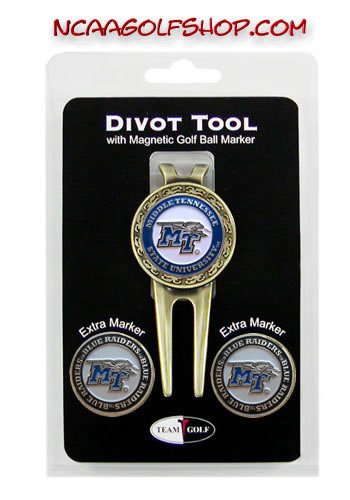 Middle Tennessee State Blue Raiders Divot Tool Ball Marker Set Tg3