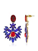 MAIOCCI Pendientes Dorado / Azul / Rojo