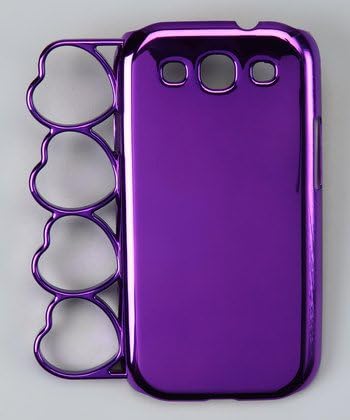 Purple Heart Knuckle Case - Compatible with Samsung S3 Galaxy