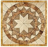 Caribe Stone Floor Medallions - Travertine Marques Ceramic Tile & Stone