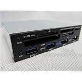 Huhushop(TM) 3.5 inch Internal USB 3.0 4 Port Hub and Card Reader Combo Dashboard