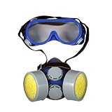IIT 91440 Twin Cartridge Respirator with Safety Goggles