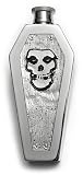 MISFITS FIEND SKULL - RARE Coffin Horror Flask