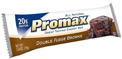 Promax Bar-Double Fudge Brownie - Box - 12 - bar