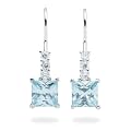 Rafaela Donata Argento Classico Damen-Ohrh�nger 925 Sterlingsilber Zirkonia azurblau / wei� 60800032