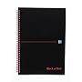 Black n' Red Wirebound Softback A4 Notebook
