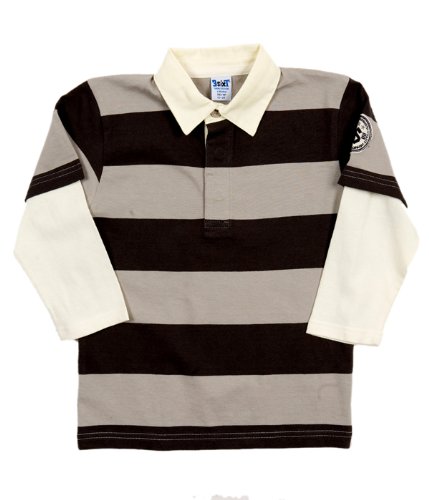 Please Mum Jersey Striped Rugby Fooler Tee