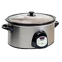 Elite Cuisine Smart Digital Slow Cooker - Stainless Steel (MST6000)