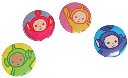 Tomy - Peluches et Doudous - Pochette 4 badges Teletubbies