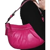 COACH F13730 Soho Pleated Leather Hobo Purse Handbag Magenta Authentic w/ Tags $268 MSRP