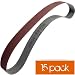 (15 Pack) Abrasive Sanding Belts 1" X 42" -100 Grit (a/o)