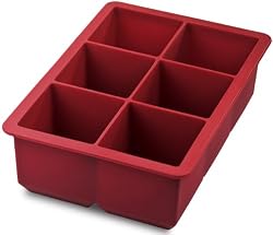 Tovolo King Cube Extra Large Silicone Ice Cube Trays - Red