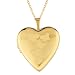 Sterling Silver & 14K Gold Heart Shaped Locket With Butterflies Necklace