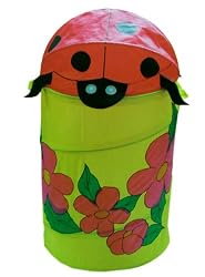 Ladybug and flowers hamper- lovely ladybug laundry basket