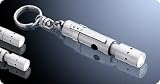 Coast LED Lenser LL7576 V1 Zoom Lenser dual beam keychain Blue LED Flashlight in gift box
