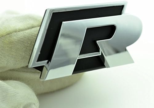 sadtg ID R Logo Grille Car Emblem For VW Golf Scirocco Touareg R Line Grill Car Badge 40