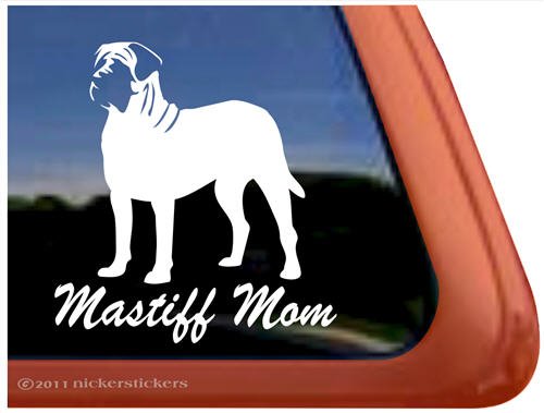 Mastiff Mom Vinyl Window Dog Decal Sticker