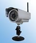 Outdoor Waterproof Wireless/wired Ip Camera with Night Vision and Motion Detection Alarm, Apple Mac and Windows compatible, Silver.