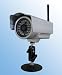 Outdoor Waterproof Wireless/wired Ip Camera with Night Vision and Motion Detection Alarm, Apple Mac and Windows compatible, Silver.