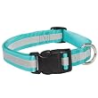 16 INCH - BLUE - Reflective Stripe Safety Dog Collar