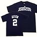 オールスターゲーム2008#2 デレク・ジーター ◎アメリカン ネームナンバー入りTシャツ【MLBグッズ】