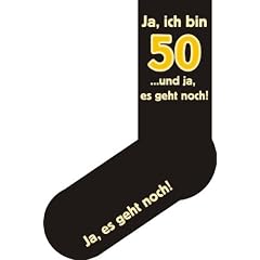 Fun Socken Ja, ich bin 50 und ja, es geht noch!