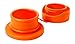 Pura Sport Big Mouth Silicone Sport Top, Orange (Plastic Free, NonToxic Certified, BPA Free)