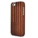 Unique Handmade Natural Wood Wooden Hard bamboo Case Cover for iPhone 5 with free screen protector(Rosewood-The Stars and Stripes)