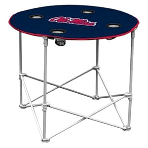 Logo Chair College Round Tailgating Table