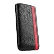 Sena Corsa Leder iPhone 4 H�lle/Tasche - Schwarz/Rot