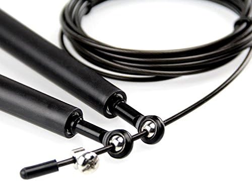 Jump Rope , Fast Speed Cable for Mastering Double Unders ,Best for Cross Fitness Training ,Wod's , Designed to Increase Rpms, Exercise and Fitness -Carry Case