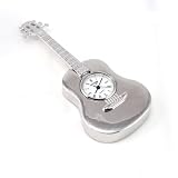 Pendule Design "Guitare" Chrome