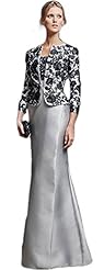 A-line Sequined Lace Satin Mother-of-the-Bride Dress/Wedding Party Dress/Maxi Dress 