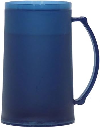 Double Wall Freezer Mug, 16 ounce (Blue)