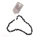 12" Black Crystal Chip Strung Beads