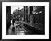 Rain Slicked Street Scene in Poor Section of City in Eastern US Framed Art Poster Pri...