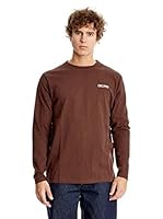 Berg Running & Trekking Camiseta Manga Larga Longsleeve (Marrón Oscuro)