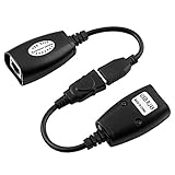 eForCity USB To Cat5 / 5e / 6 Extension Cable M/F RJ45 Adapter