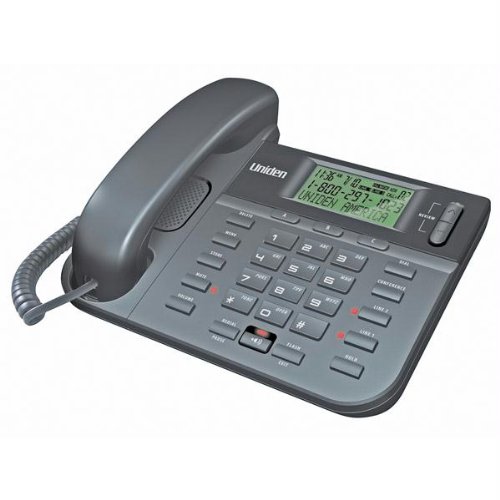 New Uniden 2 Line Corded Speakerphone Caller Id Voicemail Waiting Indicator Level Handset Volume