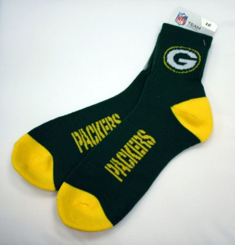 Green Bay Packers Team Color Quarter Socks